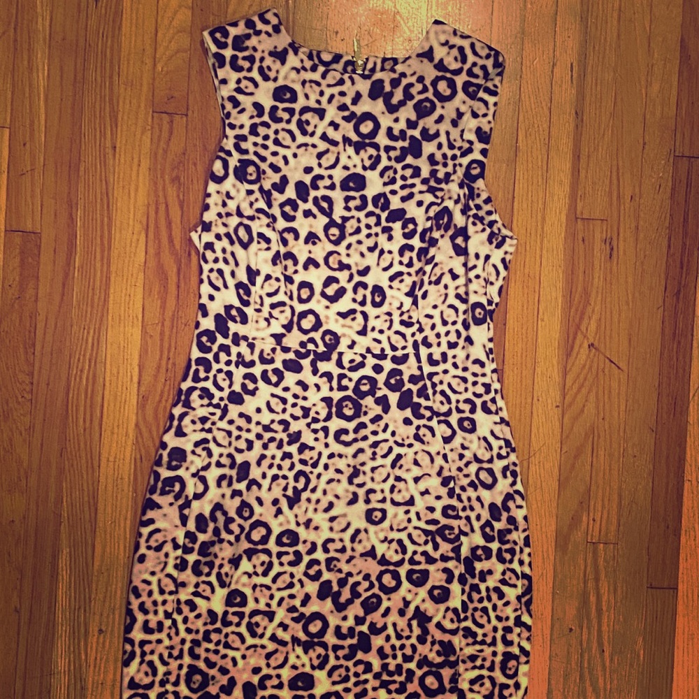 Calvin Klein leopard print dress size 6